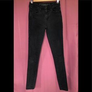 High waisted black jeans
